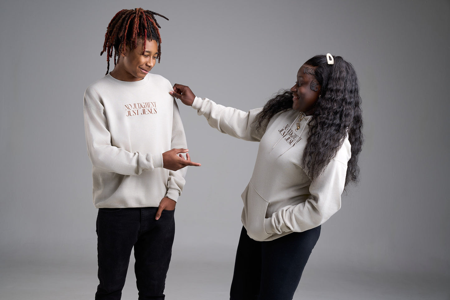 No Judgment, Just Jesus Sweatshirt